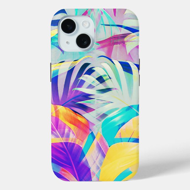 ABSTRAKTE BLÄTTER NATUR FLORAL Case-Mate iPhone HÜLLE (Rückseite)