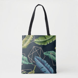 Abstrakte Blätter: Polygonale Linie Nahtlos. Tasche