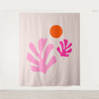 Abstrakte Blätter Rosa Orange Moderne Formen Schni