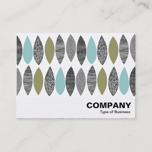 Abstrakte Blätter - Texturierte Blätter 01 Visitenkarte (Vorderseite)