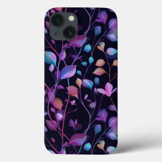 Abstrakte Blätter und Blumenmuster Case-Mate iPhone Hülle