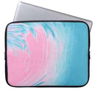 ABSTRAKTE BLAU- UND PINKBILDUNG 2 LAPTOPSCHUTZHÜLLE