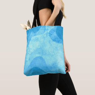 „Abstrakte Blaue Aquarell-Moderne Ozean“ Tasche