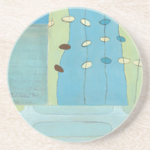 Abstrakte blaue Ei-Parade Getränkeuntersetzer