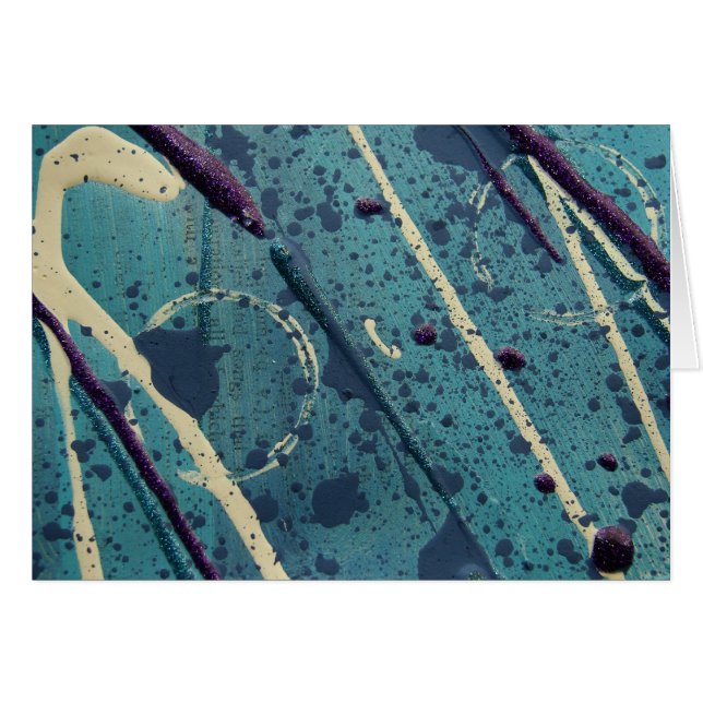 Abstrakte blaue Farbe (Vorderseite (Horizontal))