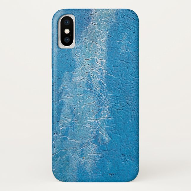 abstrakte blaue Farbtextur Case-Mate iPhone Hülle (Rückseite)