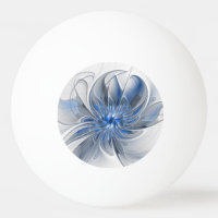 Abstrakte blaue graue Wasserfarbe-Fraktal-Kunst-Bl