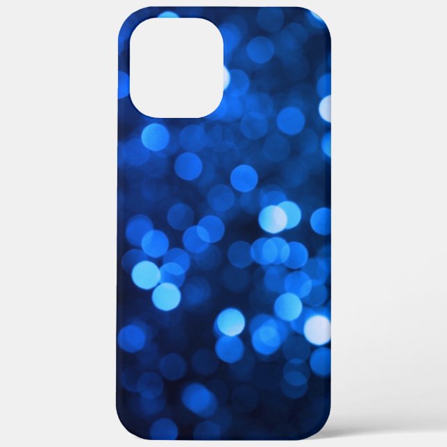 Abstrakte blaue Leuchtpunkte Case-Mate iPhone Hülle (Rückseite)