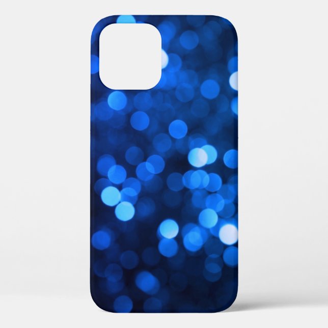 Abstrakte blaue Leuchtpunkte Case-Mate iPhone Hülle (Rückseite)