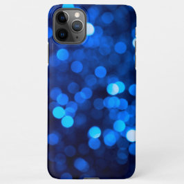 Abstrakte blaue Leuchtpunkte iPhone 11Pro Max Hülle