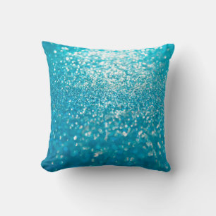 Abstrakte blaue Lichter im Hintergrund Kissen