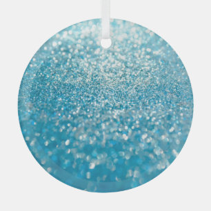 Abstrakte blaue Lichter, künstlerischer Hintergrun Ornament Aus Glas