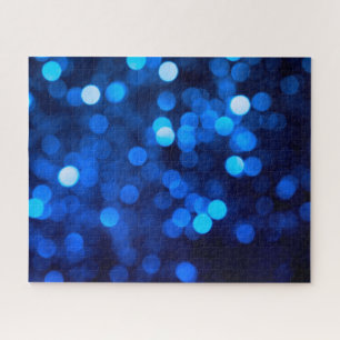 Abstrakte blaue Lichtpunkte