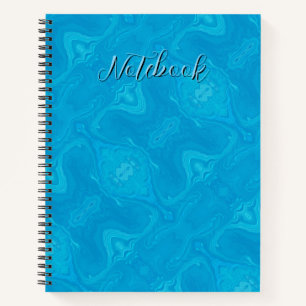 Abstrakte Blaue Marmor-Personalisierte HP-Hülle Notizbuch