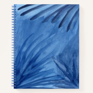 Abstrakte blaue Rays Aquarellbilder - Skizze Notizbuch