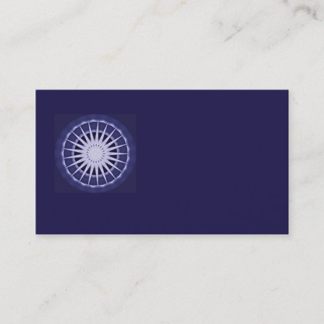 abstrakte blaue Sternexplosiongeschäftskarte Visitenkarte (Vorderseite)