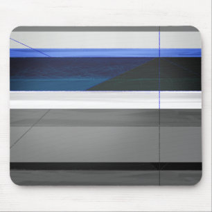 Abstrakte blaue Streifen Mousepad