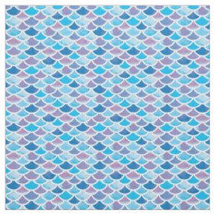 Abstrakte blaue Töne - Muster für die Mermaid-Skal Stoff