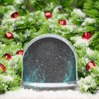Abstrakte blaue und grüne Unterwasserlandschaft Schneekugeln