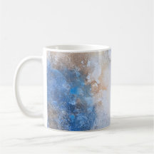 Abstrakte blaue und sandtexturierte Wolken