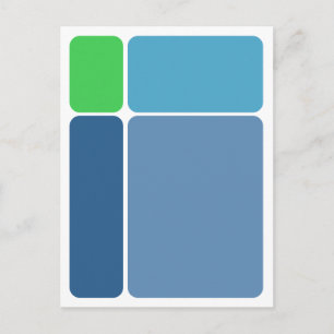 Abstrakte Blöcke Design Postkarte