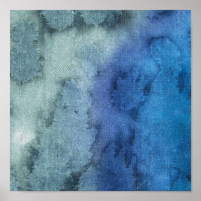 Abstrakte Blues Poster (Vorne)