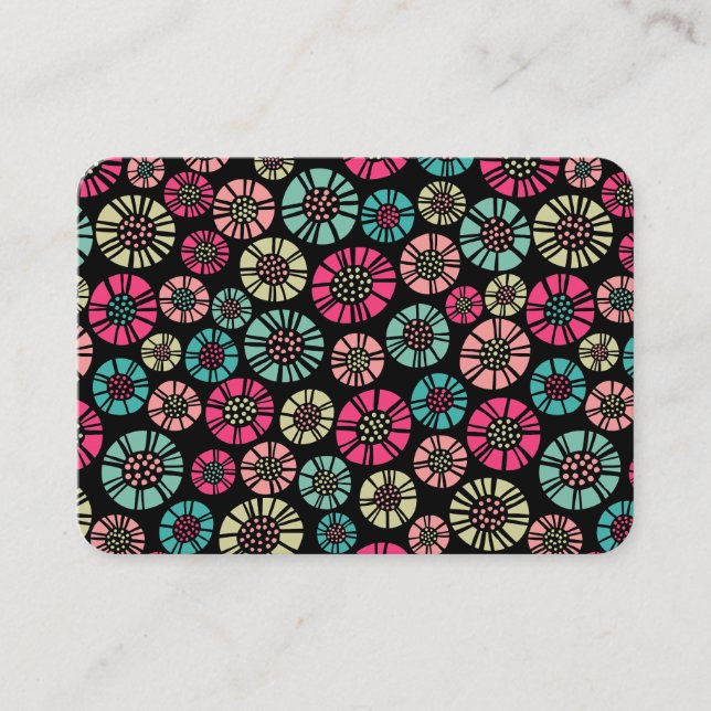 Abstrakte Blume 031023 Visitenkarte (Vorderseite)