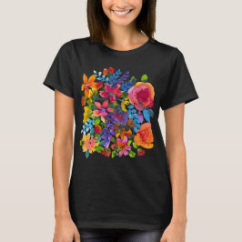 Abstrakte Blume Aktiver T - Shirt