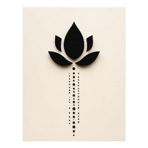 Abstrakte Blume Art Fotodruck