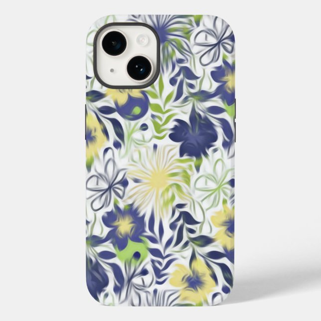 Abstrakte Blume Case-Mate iPhone 14 Hülle (Rückseite)