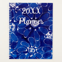 Abstrakte Blume Daisies Blue White Daisy Floral Planer