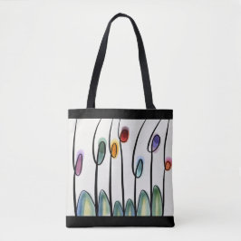 Abstrakte Blume der Moderne Tasche