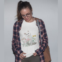 Abstrakte Blume der weißen Katze