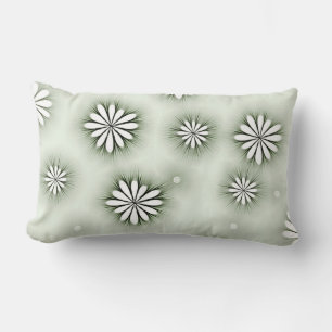 abstrakte Blume Design Kissen in Grau