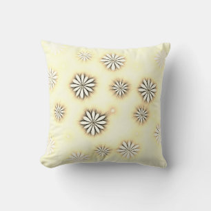 abstrakte Blume Design Kissen in Sepia