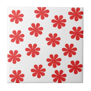 Abstrakte Blume Fliese