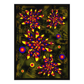 Abstrakte Blume Fotodruck