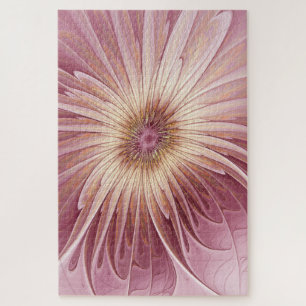 Abstrakte Blume Fraktal Kunst und Schatten Burgund