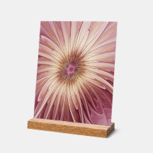Abstrakte Blume Fraktal Kunst und Schatten Burgund