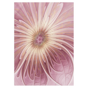 Abstrakte Blume Fraktal Kunst und Schatten Burgund Tischdecke
