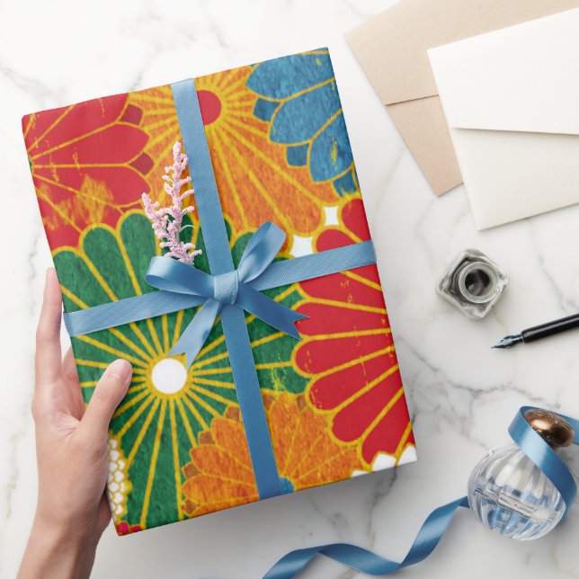 Abstrakte Blume Geschenkpapier (Schenken)