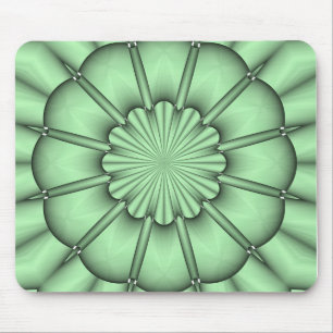Abstrakte Blume in Hellgrün Mousepad