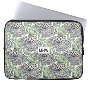 Abstrakte Blume, kundenspezifische Laptop-Ärmel Laptopschutzhülle
