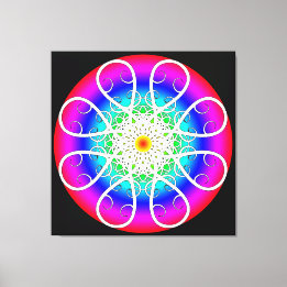 Abstrakte Blume - Leinwand