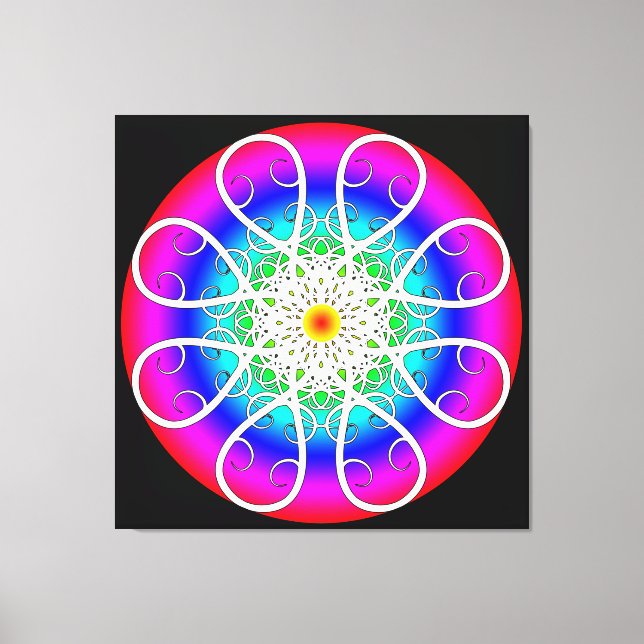 Abstrakte Blume - Leinwand (Vorderseite)