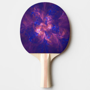 Abstrakte Blume Licht Lila und blaue Muster Mix Tischtennis Schläger