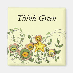 Abstrakte Blume Magnet