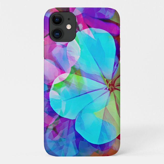 Abstrakte Blume mit Tropenkunst Case-Mate iPhone Hülle (Rückseite)