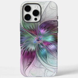 Abstrakte Blume Modernes Fraktal Kunst, Dichtung u iPhone 16 Pro Max Hülle