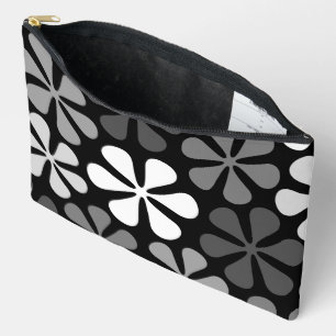 Abstrakte Blume Monochrome Zubehörtasche